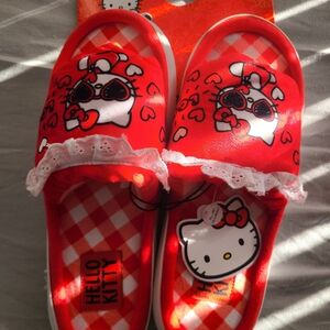 Hello Kitty Red Slipper Shoes
